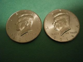 2014 Kennedy Half Dollar (uncirculated) 1p & 1d photo