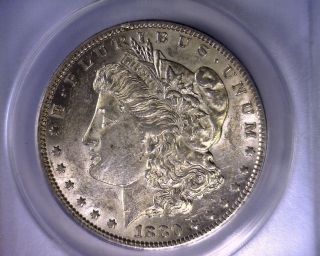 Top 100 Anacs Blast White Au55 1880 O Vam 48 Hangnail Morgan Silver Dollar Coin photo