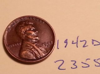 1942 D Lincoln Cent Fine Detail Wheat Back (2355) photo