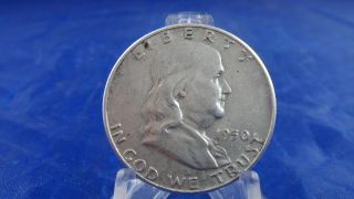 1950 P 50c Franklin Half Dollars 90% Silver Us Coin Circulated photo