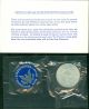 1971 Us Uncirculated Silver Eisenhower Dollar In Blue Envelope Coins: US photo 1