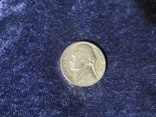 1947 Jefferson Nickel Vintage Monticello 5 Cents Coin - Flip photo