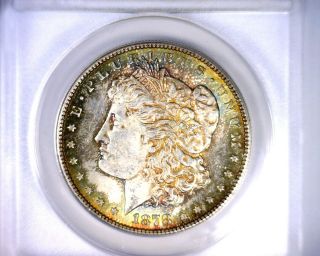 Ms63 Anacs Beautifully Toned 1978s Vam 35 Morgan Silver Dollar U.  S.  Coin 1878 S photo