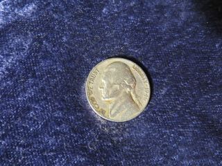 1946 Jefferson Nickel Vintage Monticello 5 Cents Coin - Flip photo