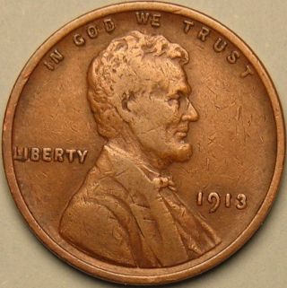 1913 P Lincoln Wheat Penny,  Ab - 241 photo