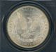 1885 Pcgs Ms - 63 Morgan Silver Dollar Old Green Holder Ogh Fields Are Markfree Dollars photo 1