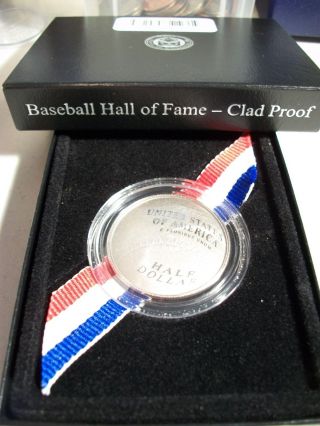 2014 Baseball Hall Of Fame Clad Proof Half Dollar Coin photo