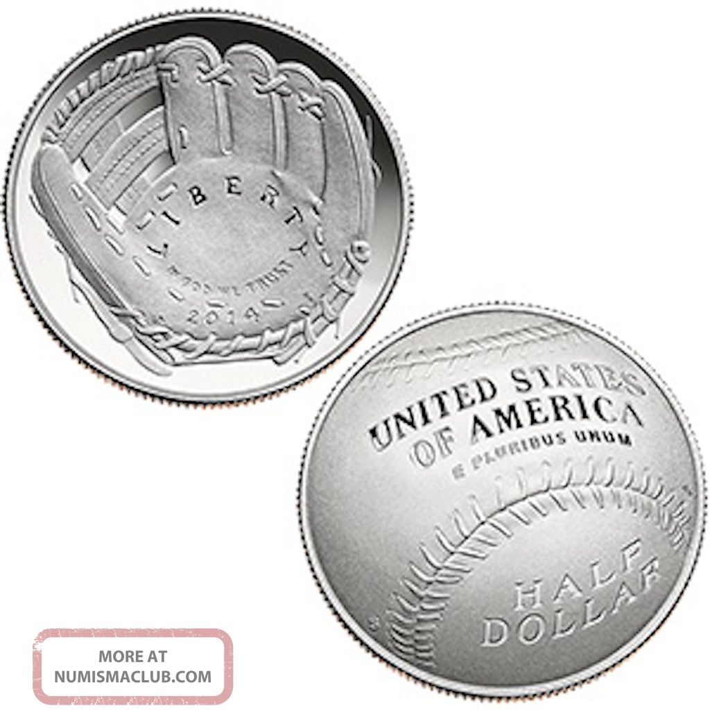 2014 National Baseball Hall Of Fame Proof Half - Dollar