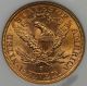 1903 - S Liberty Head Half Eagle Gold $5 Ms 63 Ngc Gold photo 2