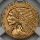 1925 - D Indian Head Quarter Eagle Gold $2.  5 Ms 63 Ngc Gold photo 2