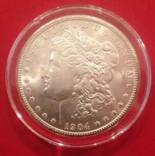 1904 - O Morgan Silver Dollar W/case - Ms photo