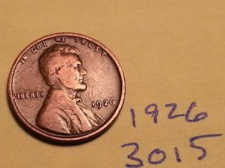 1926 Lincoln Cent Fine Detail Great Coin (3015) Wheat Back Penny photo