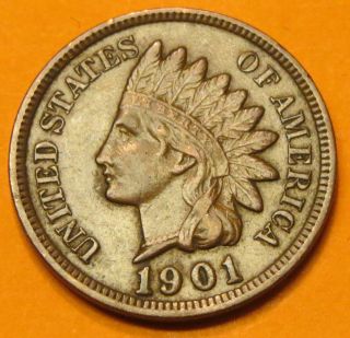 (( (1901 Indian Head Penny 1)) ) photo