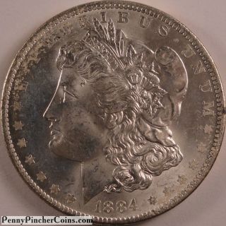 1884 - O Morgan Dollar Unc Uncirculated Coin photo
