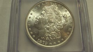 Coinhunters - 1879 - O Morgan Silver Dollar - Icg Ms 63 photo