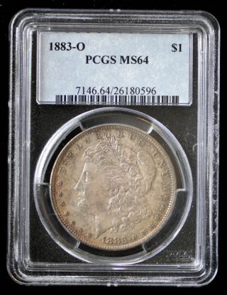 1883 O Morgan Silver Dollar $1 Graded By Pcgs Grade Ms64 photo