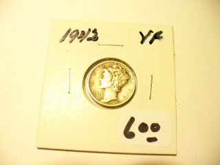 1942 Mercury Dime Vf photo