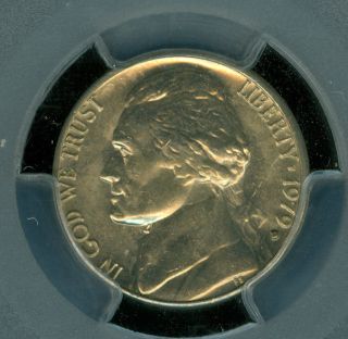 1979 - D Jefferson Nickel Pcgs Ms63 photo