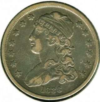 1838 Capped Bust Quarter - Choice Vf photo