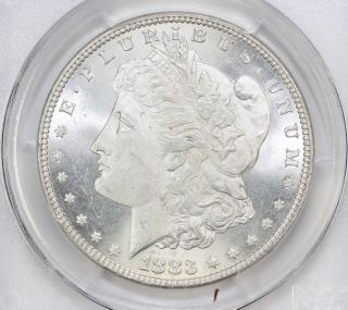 1883 Morgan Silver Dollar Ms 65 Pcgs (8616) photo