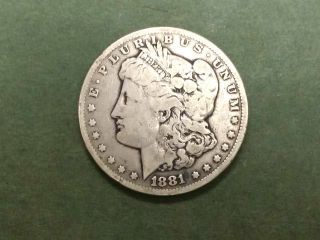 Rare 1881 - Cc $1 Morgan Silver Dollar - Carson City Morgan, ,  Key Date photo