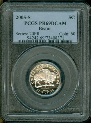 2005 - S Jefferson Nickel Pr69 Dcam Pcgs Proof photo