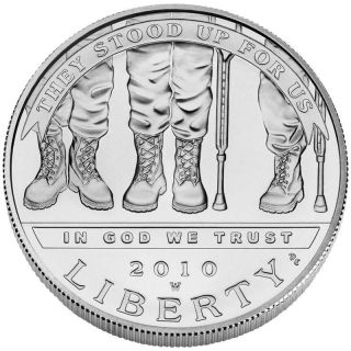 2010 American Veterans Commemorative Dollar Gem Bu In Us Packag photo