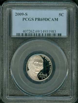 2009 - S Jefferson Nickel Pr69 Dcam Pcgs Proof photo