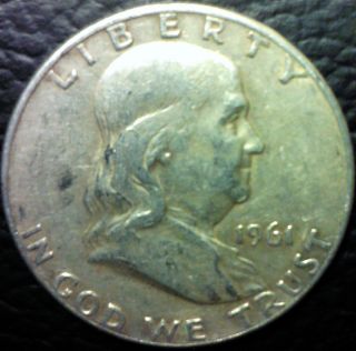 1961 D Franklin Half Dollar - 90% Silver Good Investment photo