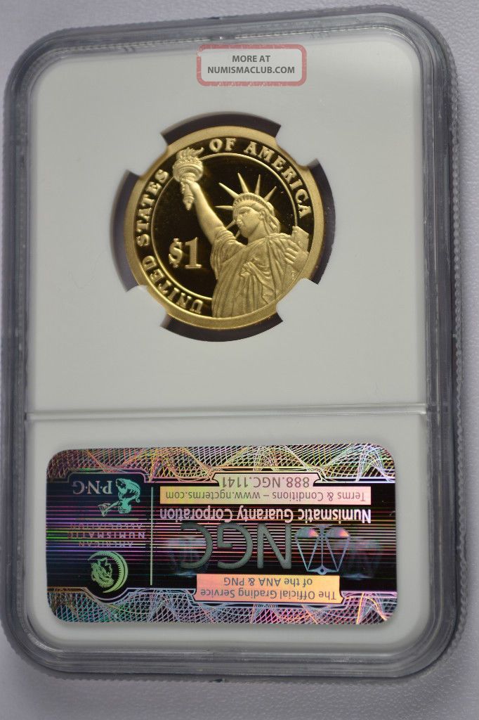 2008 S John Quincy Adams Presidential Golden Dollar Ngc Pf70 Ultra Cameo