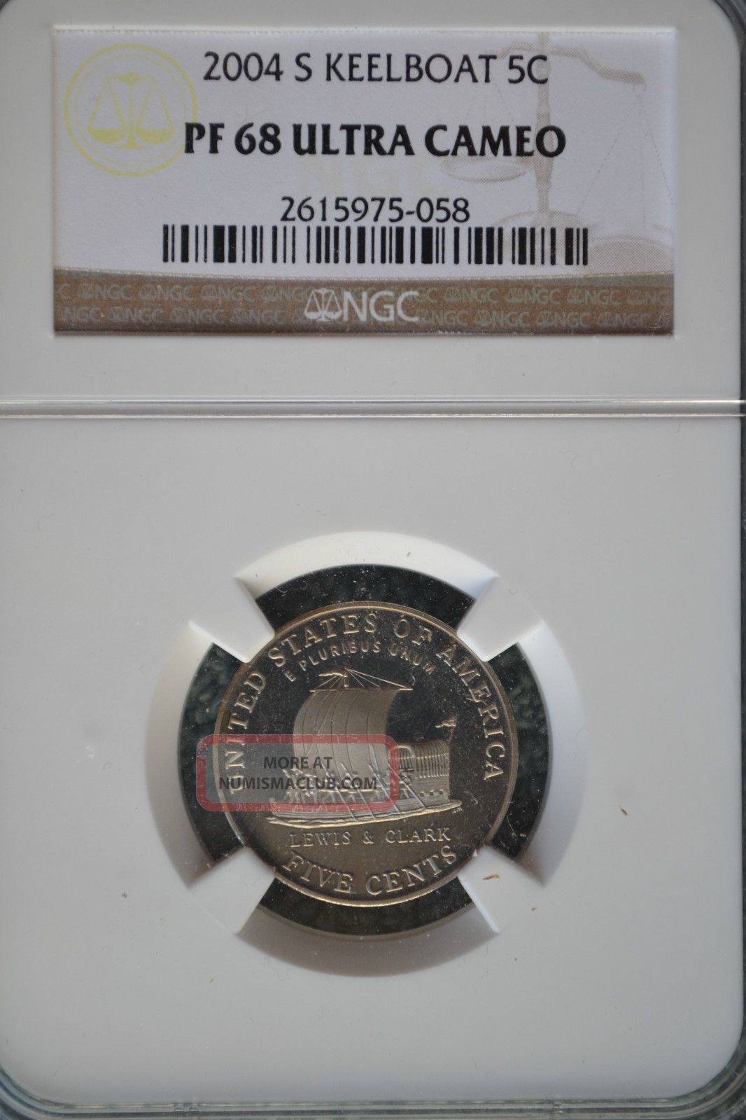 2004 - S Jefferson Keelboat Nickel 5c Ngc Pf68 Ultra Cameo