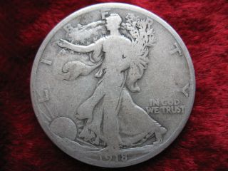 1918 - D Walking Liberty Silver Half Dollar,  Coin Tougher Date photo