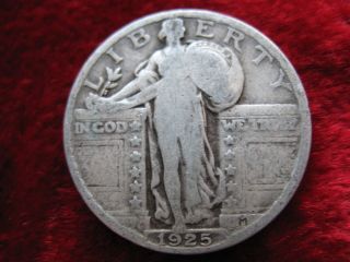 1925 - P Standing Liberty Silver Quarter Dollar,  Coin photo