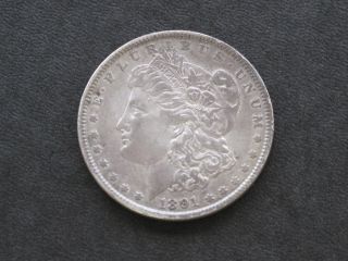 1891 - P Morgan Silver Dollar U.  S.  Coin C1857l photo