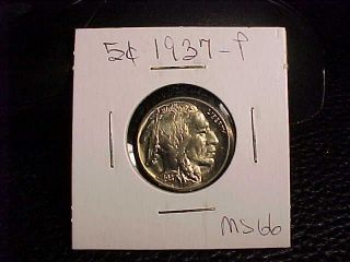 Shiping 1937 P Indian Head Buffalo Nickel Bu Unc ++++++ Buy It Now Or Ofr photo