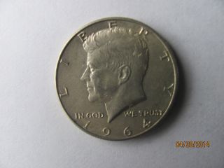 1964 - P Kennedy (90%) Silver Half Dollar. photo
