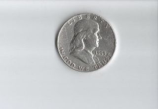 1953d Franklin Half Dollar (silver) photo