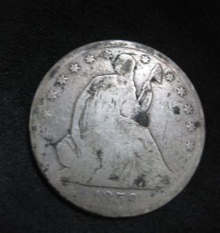 1859 - O 50c Liberty Seated Half Dollar photo