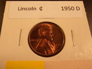 1950 D Lincoln Cent - Bu photo