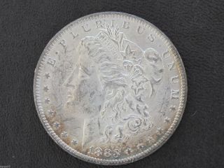 1883 - O Morgan Silver Dollar Bu Toned U.  S.  Coin D7436 photo
