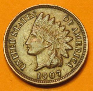 (( (1907 Indian Head Penny 10)) ) photo