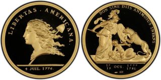Libertas Americana ' 1776 ' Gold Medal Restrike Pcgs Pf68 Deep Cameo Proof photo