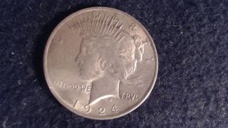 1924 Silver Peace Dollar photo