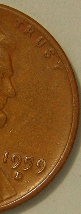 1959 D/d/d Lincoln Memorial Penny,  (rpm 001 Coneca Top 100) Error Coin,  Af 336 photo
