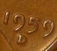 1959 D/d/d Lincoln Memorial Penny,  (rpm 001 Coneca Top 100) Error Coin,  Af 336 Coins: US photo 1