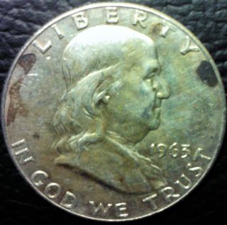 1963 D Franklin Half Dollar 90% Silver photo