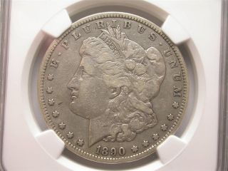 1890 - Cc Top 100 Vam - 4 Ngc Fine Details Morgan Silver Dollar Id Ee49 photo