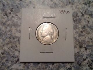 1940 Jefferson Nickel Very Nicely Circulated photo