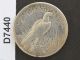 1921 - P Peace Silver Dollar U.  S.  Coin D7440 Dollars photo 1