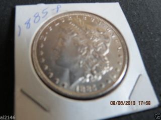 1885 - P Silver Morgan Dollar /scarce/double Sharp/ 1218 photo